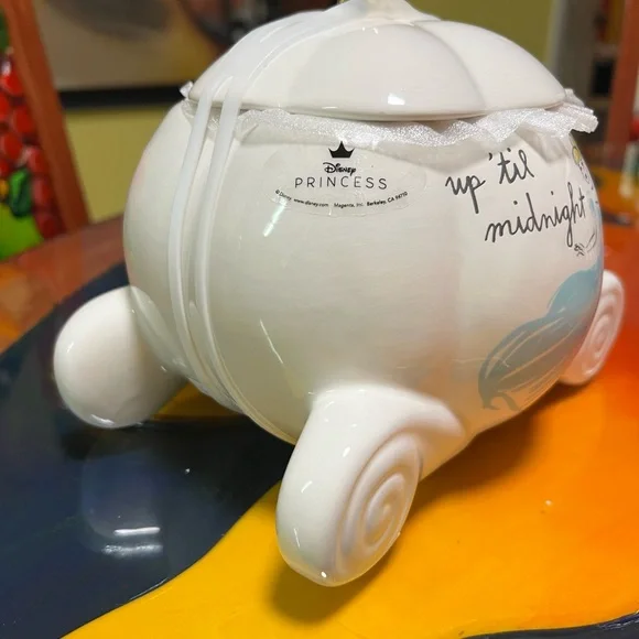 New Rae Dunn Disney princess cookie jar “up ‘til midnight “ - Picture 5 of 8